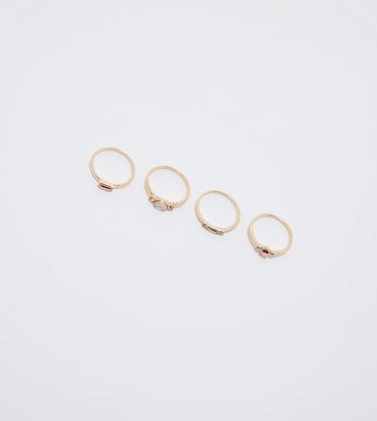 ALDO  SAVINIA Multipack Embellished Rings for Women | Best Price UAE